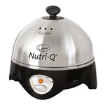 Quest Nutri-Q 34360 Egg Cooker/Multi-Functional Egg Poacher & Omelette Maker/Boil Up To 7 Eggs At Once/Comes Complete With Poaching & Omelette Trays/Stainless Steel Finish