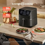 Air Fryer 5.5L Capacity, Oil Free, Energy and Time Saver with 11 Pre-sets Non-St