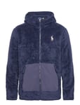 Pile Fleece Full-Zip Hoodie Tops Sweat-shirts & Hoodies Fleeces & Midlayers Navy Polo Ralph Lauren