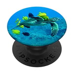 Sea Turtle Decor Ocean Life Creatures Beach Blue PopSockets Swappable PopGrip