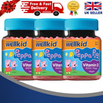 Vitabiotics Wellkid Peppa Pig Vitamin D 30 Soft Jellies - PACK OF 3