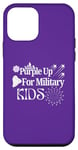 Coque pour iPhone 12 mini Violet up pour les enfants militaires - Mois de l'enfant militaire