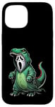 Costume de fantôme portant un dinosaure pour Halloween Cosplay T-Rex Coque pour iPhone 15