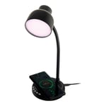 Groov-e Astra Touch Control LED Desk Lamp with Wireless charging, Black