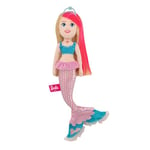 Barbie - Pink Mermaid Doll - First Plush Soft Doll for Girls and Boys - Cute Cuddly Gift and Toy for 3 Years Old and Up