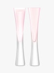 LSA International Moya Glass Champagne Flute, Set of 2, 170ml, Blush