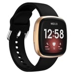Fitbit Versa 3 Armband i silikon, Svart