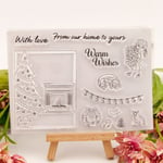 Christmas Tree Xmas Gift Bags Stamps Clear Diy Craft Photo Album