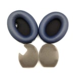 Remplacement Oreillettes en Mousse Coussin d'oreille Coussin pour SONY Sony MDR-1000X WH-1000XM2 M3 M4 jeu de faisceaux de tête 1000XM4 cache-oreilles bleus (avec coton)