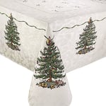 Avanti Linens Spode - Tablecloth, Holiday Kitchen Accessories, Holiday Home Decor (Spode Christmas Tree Collection, 60" x 120")