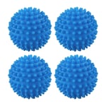JUHONNZ Tumble Dryer Balls,4 Pcs Reusable Laundry Ball for Washer Dryers Cubes Non Melt Fabric Softener Ball New Softer Material for Washing,Blue