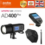 Godox WITSTRO AD400Pro 2.4G Wireless Outdoor Flash+Xpro + softbox+ light stand