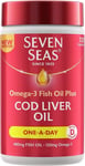 Seven Seas Omega-3 Fish Oil Plus Cod Liver Oil One-a-Day - 120 Capsules....