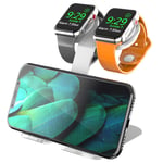 AOJUE iWatch Stand Charging Dock Detachable Aluminum Holder Compatible with Apple Watch Series 6/SE/5/4/3/2/1(44/42/40/38mm), Supports Nightstand Mode