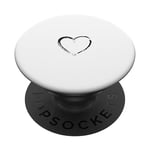 PopSockets Black Heart White PopSockets Swappable PopGrip