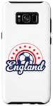 Coque pour Galaxy S8+ Ballon de football Euro Star Angleterre