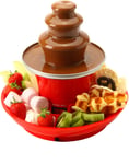 Global Gourmet Chocolate Fountain Mini Fondue Set with Party Serving Tray Includ