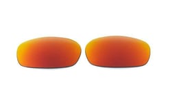 NEW POLARIZED CUSTOM FIRE RED LENS FOR OAKLEY SQUARE WIRE 2.0 SUNGLASSES