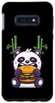 Coque pour Galaxy S10e Panda amusant pour les amateurs de hamburger pour hommes, femmes, enfants Cheeseburger