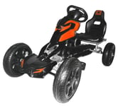 MegaLeg Pedal Gokart Orange till barn, 4-8 år