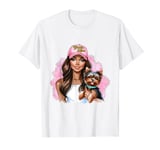 Yorkie Dog Mom Love Fur Mama Owner Puppy Lover Mothers Day T-Shirt