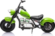 Shomik.Co.Uk Motorcykel En Ackumulator Uppblåsbara Hjul Chopper Warrior Green