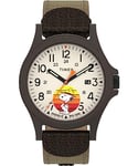 Timex Expedition X Peanuts Beagle Scout Acadia men's 40 mm fabric strap watch TW4B29200