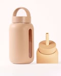 Drikkeflaske + Smoothie-lokk m/ sugerør - Sand | BINK Mini