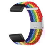 Flätat klockarmband Garmin Descent Mk2 - Pride