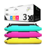 3x Toner for Samsung CLP 320 325 Like CLT-4072S P4072C Color Cmy