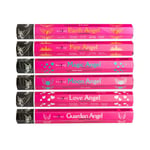 Stamford Assorted Premium Joss Incense Sticks- Earth Angel, Fire Angel, Magic Angel, Moon Angel, Love Angel and Guardian Angel With Free Shakti Incense Stick
