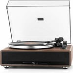 1 BY ONE High Fidelity Belt Drive Bluetooth Turntable with Built-in Speakers, Vi