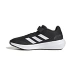adidas RunFalcon 3.0 Elastic Lace Top Strap Sneaker, core Black/FTWR White/core Black, 11.5 UK