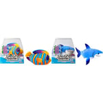 LANSAY ZHU ZHU Aquarium - Lot de 2 Poissons : 1 Martin Le Requin + 1 Crystal Le Poisson Ange Royal - Mini Univers - Animal Interactif - Dès 4 Ans