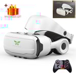 Shinecon VR lunettes casque 3D dispositif de réalité virtuelle casque Viar lunettes lentilles pour Smartphone téléphone portable intelligent visionneuse de réalité - Type With Box 054 Remote