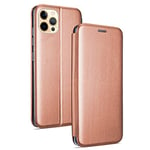 Étui Cool Flip Cover pour iPhone 12 Pro Max Elegance Rose doré