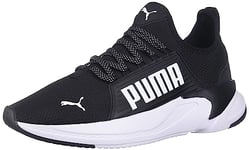 PUMA Men's Softride Premier Slip On Wide Running Shoe, Black White, 8