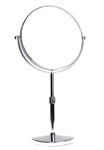 HIMRY Miroir cosmétique Miroir sur Pied Hauteur réglable 7 x grossissement, 8 inch, Rotatif à 360 °. verc hromten Miroir grossissant Miroir Salle de Bain Miroir, Normal + Grossissement 7, KXD3114–7 x