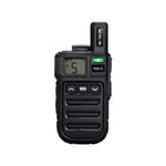 Retevis RB615 Walkie Talkie Portable, Mini PMR446 License Free 2 Way Radio with Vibration, Wireless Clone Function, VOX, Rechargeable Handheld Walkie Talkies for Family, Retail(Black, 1Pcs)
