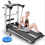 CHJ Folding Treadmill, Home Multi-Functional Silent Fitness Equipment, Small Simple Treadmill, Men And Women at Home Fitness Exercise