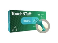 Engangshandsker, Ansell Touchntuff 92-605, Upudret, Str. 10, Pakke A 100 Stk