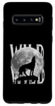 Galaxy S10 All You Need Sunset and a wolf I Love My wolf Wild Retro Case