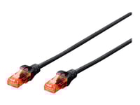 Digitus Professional - Patch-Kabel - Rj-45 (Hane) Till Rj-45 (Hane) - 5 M - Utp - Cat 6E - Halogenfri, Formpressad, Hakfri - Svart