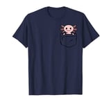 Kawaii Axolotl In Pocket Axolotl Lover Owner Graphic T-Shirt