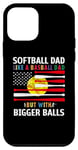 Coque pour iPhone 12 mini Définition Softball Dad Like A Baseball Dad sur le dos