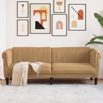 3-personers sofa velour brun