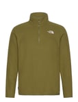 M 100 Glacier 1/4 Zip - Eu Sport Sweat-shirts & Hoodies Fleeces & Midlayers Khaki Green The North Face