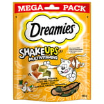 Dreamies Shakeups Multivitamins Snacks - Økonomipakke  Fjærkre Picknick (4 x 165 g)
