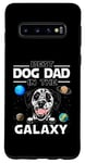 Coque pour Galaxy S10 Best Dog Dad In The Galaxy Dalmatian Puppy Dogs Lovers