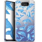 Asus Zenfone 6 Case, Ultra Thin Cover for 6.4" Asus Zenfone 6 - Whales